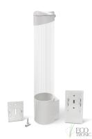 Держатель для стаканов Ecotronic (супер магнит+шурупы) мод.001 белый картинки